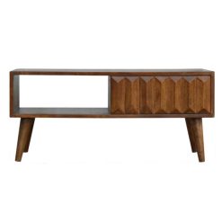 Astoria Farmhouse Striped Sliding Door Livingroom Accent Table