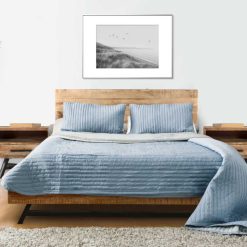 Alternative view of Venza Rustic Farmhouse Solid Wood King Bed with Headboard