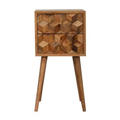 Alternative view of Astoria Modern Farmhouse Cube in Cube 2 Drawers Side Table