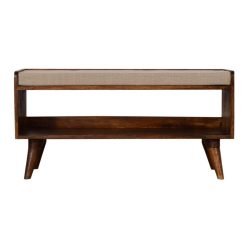 Alternative view of Astoria Rustic Farmhouse Mud Room Storage Bench with Pad